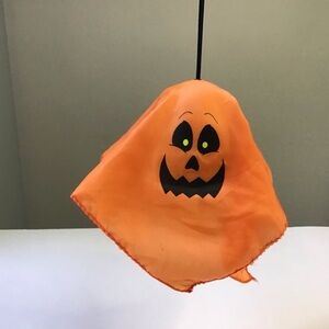 Vintage Halloween Sonic Control GHOST Hanging Orange Pumpkin - Shaking Only